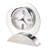 Brayden Modern & Contemporary Roman Numeral Quartz Movement / Crystal Tabletop Clock with Alarm in Silver