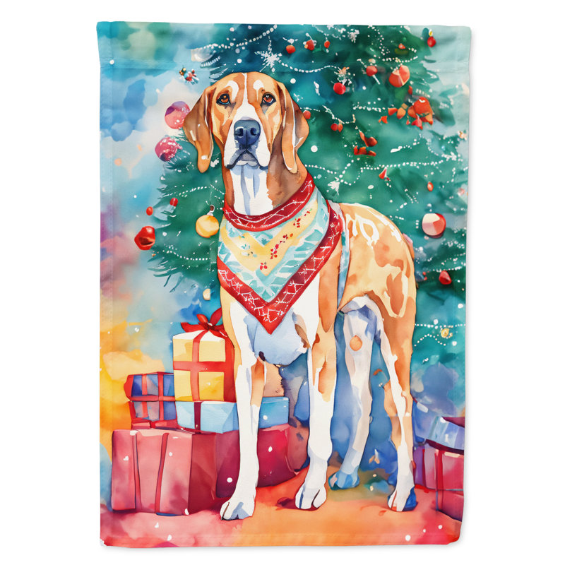 Polyester double face Noël, H 15,5 po x l 11,25 po