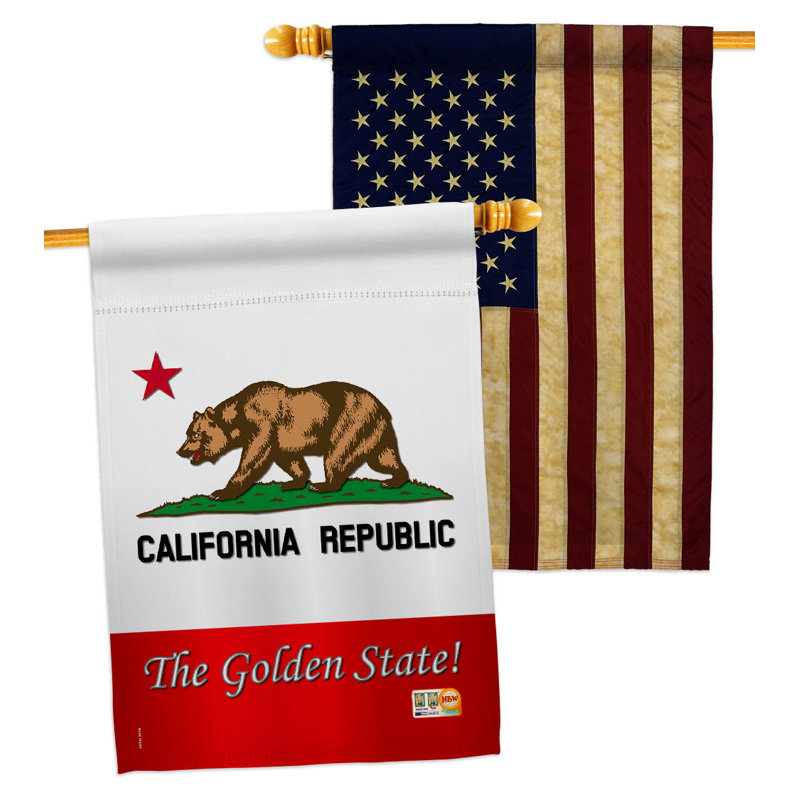 Drapeau de maison en polyester 2 côtés 3 pi 3 po x 2 pi 2 po