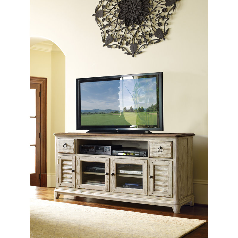 Meuble télé en bois massif pour téléviseur de 75 po ou moins Kempston