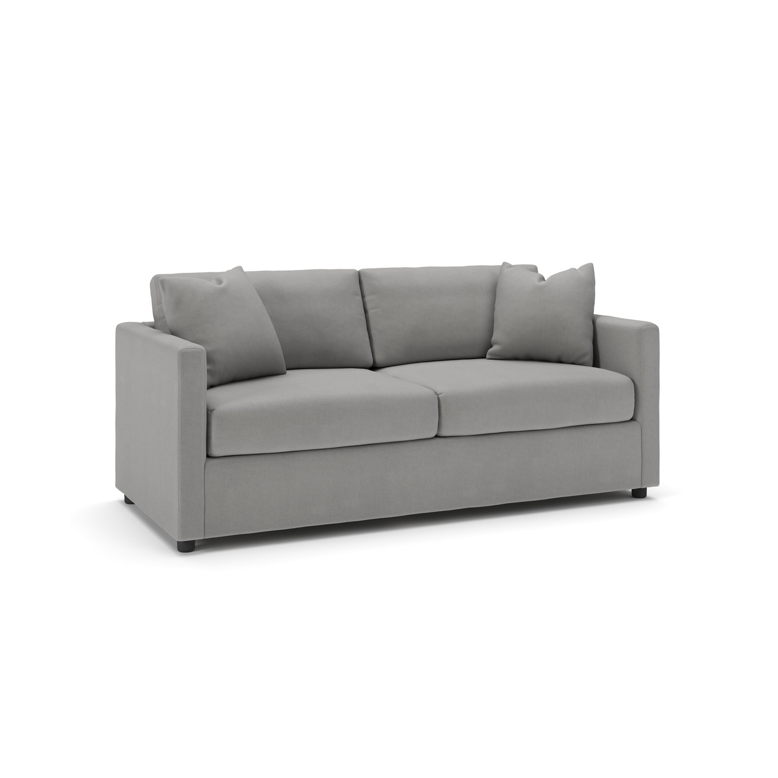 Godwin 75'' Upholstered Sleeper Sofa, Bayou Light Gray Canvas