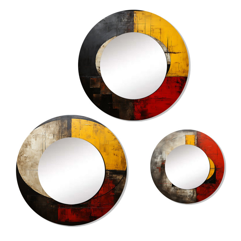 Sarana Metal Round Mirror