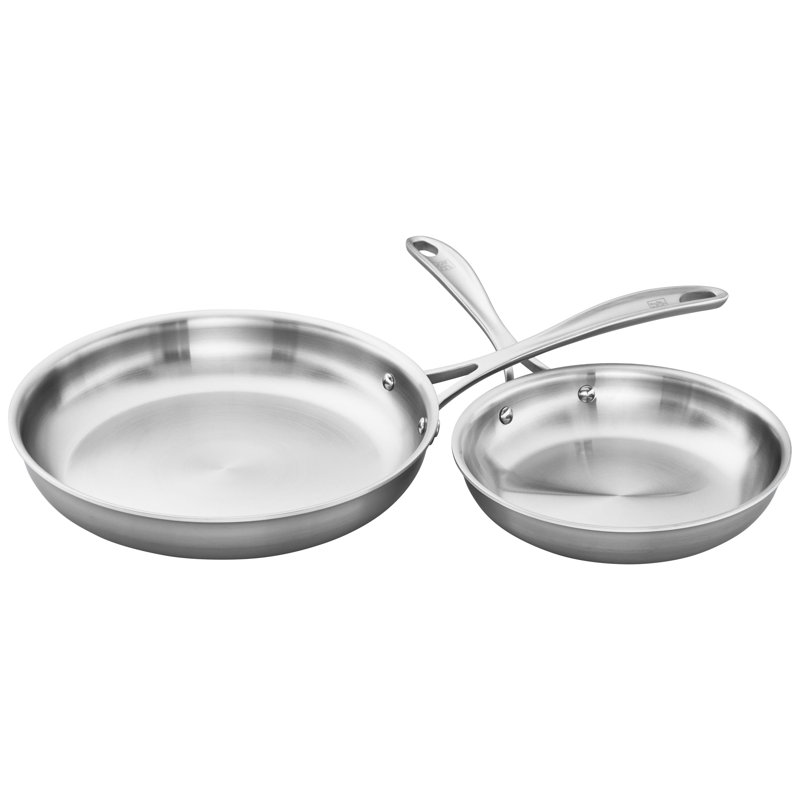 Zwilling Spirit 3-ply 2-piece Stainless Steel Fry Pan Set