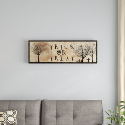Impression sur toile tendue, "astuce" ou treat