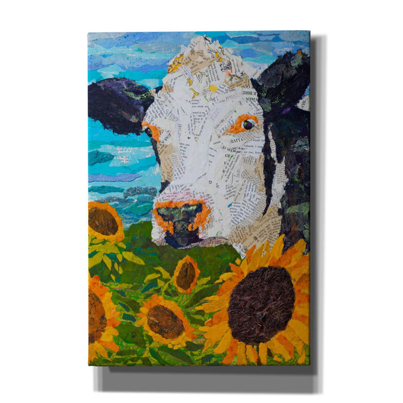 «Buttercup 2» par St. Hilaire Elizabeth, art mural sur toile, H 40 po x l 26 po x P 1,5 po