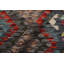 Tapis gris anthracite / vert / rouge en laine noué à la main 6 pi 8 po x 9 pi 9 po Cedorah Southwestern