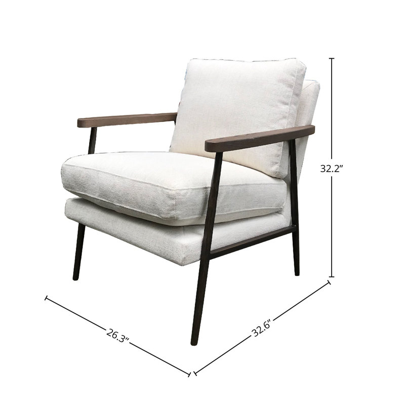 Chaise longue de 26,3 po Koyka