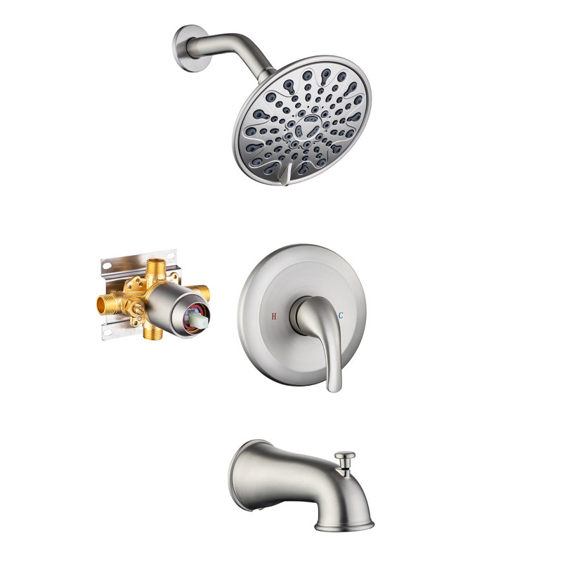 Diverter with Rough-in Valve, Brushed Nickel