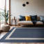 Ensemble de tapis intérieur / extérieur bleu Mekih-1410002178