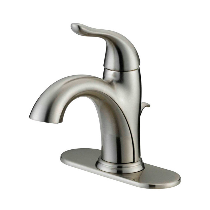 Centerset Bathroom Faucet, Brushed Nickel