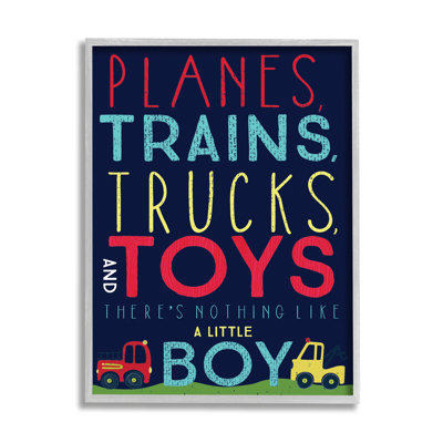 Avions, trains, camions et jouets par Heather Rosas - impression