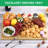 Tabla de cortar de bambú extra gruesa – Reversible y gruesa de 2 cm – Canal para jugos integrado y asas laterales – Ideal para carne, verduras y frutas en cocina – Medidas 45x60 cm