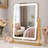 Rectangle LED Makeup Mirror, Vanity Mirror with Lights, Smart Touch Control, 3 Color Dimmable, Lighted Desk Mirror with 10X Magnification-430825341