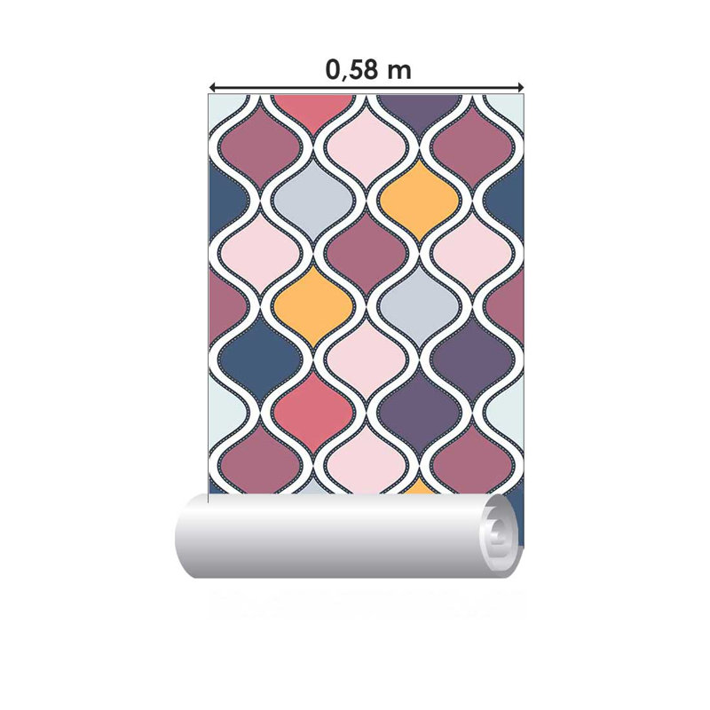 Rouleau de papier peint adhésif doux L 126 po x l 24 po