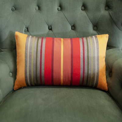 Tailles de coussins décoratifs Thomas Collection® rouge orange jaune jaune vert