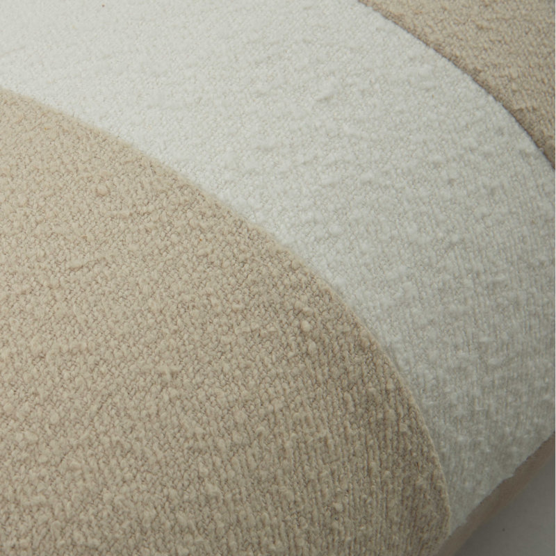  Coussin décoratif réversible en coton rayé