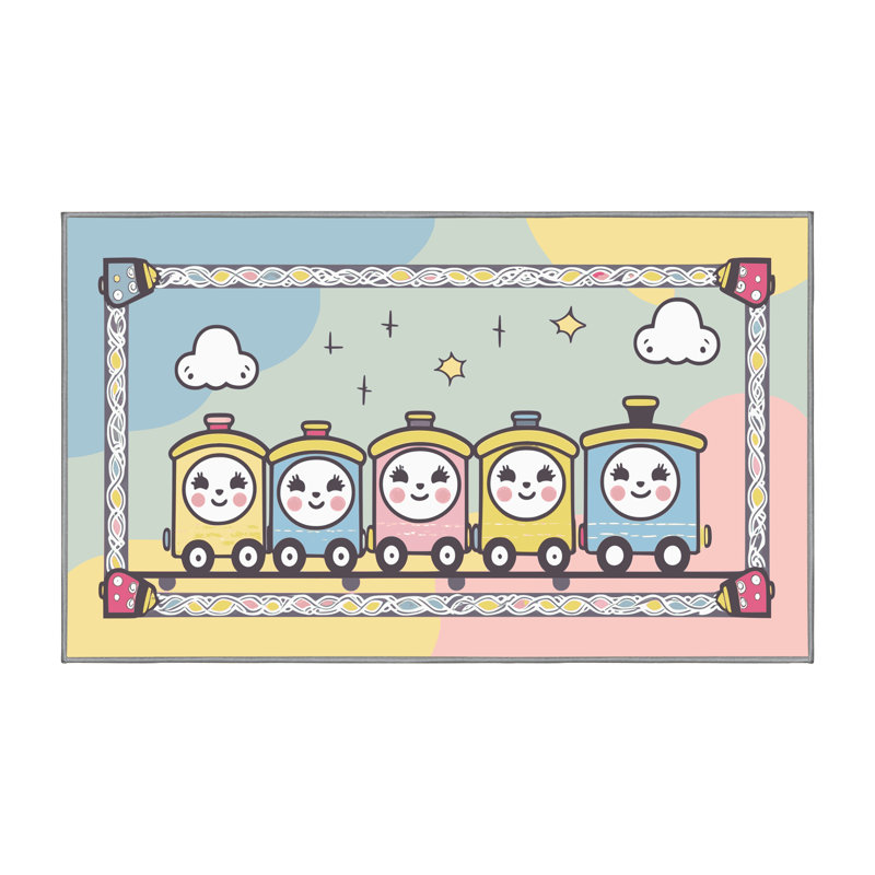 Tapis pour enfant Zoomie, Rectangle 5 pi x 7 pi