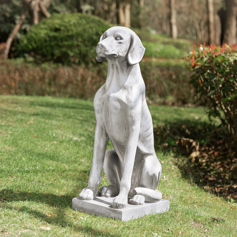 Statue de chien Labrador Retriever MGO assis