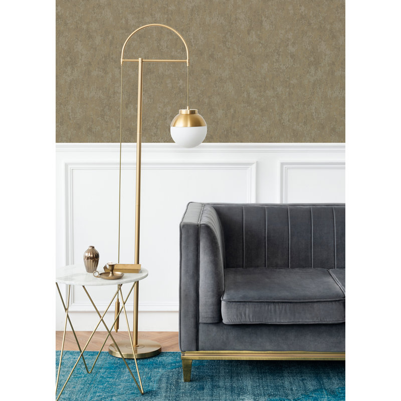 Metallic Wallpaper Roll, Gray
