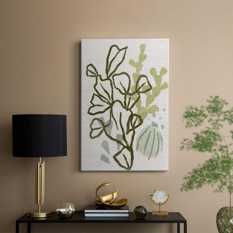 Coral Blockprint IV - galerie Cavas sur mesure, H 48 po x l 32 po