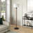 Delaney 66'' Blackened Bronze/Rustic Oak Traditional Floor Lamp