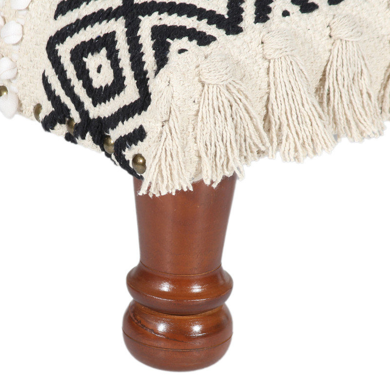 Jaryan Solid Wood Accent Stool