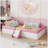 Floor Upholstered Kids Bed With Stairs-106588487-106588485