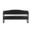 Banc avec dossier capitonné et garniture cloutée-1898850311