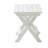 HIPS Foldable Small Table and Chair Set with 2 Chairs and Rectangular Table  White