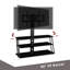 Support de plancher pivotant noir Cluff