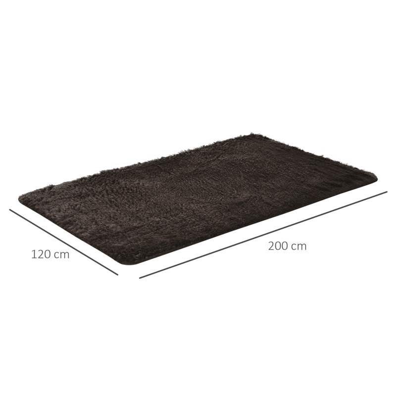 Aarica Solid Colour Area Rug, Rectangle 120 x 200cm