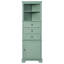 Armoire haute triangulaire avec 3 tiroirs et tablettes réglables-319031826