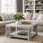Arrastia Traditional 31.1" Square Coffee Table With Shelf-1305788086