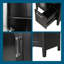 Meuble-lavabo simple 24 po avec lavabo en céramique (encastré) et armoire en bois massif-2075425028