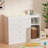 45'' Baby Changing Table Dresser With 4 Drawers and 2 Shelves, Multi-Functional Diaper Changing Station