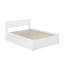 Lit plateforme en bois massif avec pied de lit et gigogne double Daurice-1767493671