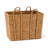 Cole and Grey Seagrass Handmade Woven Brown Decorative and Functional Storage Basket with Braided Handles-809674840-809674843