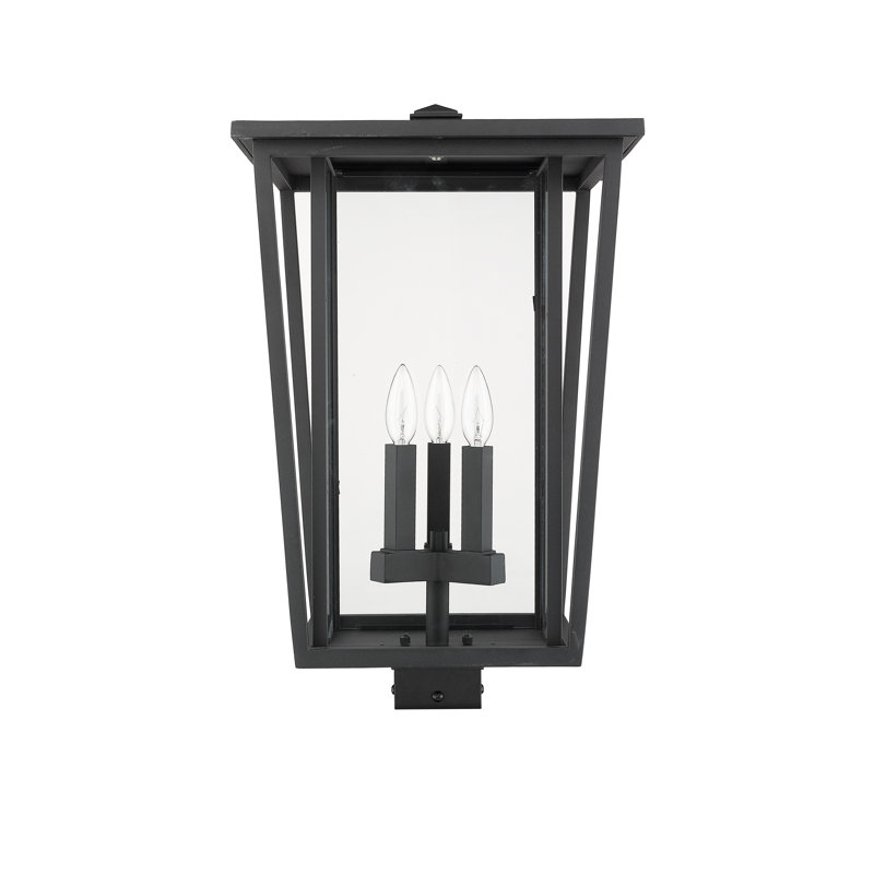 Luminaire suspendu à 3 lumières Amreet, Noir