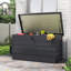 Garden Sanctuary 114cm W 350L Metal Lockable Deck Box-110836092