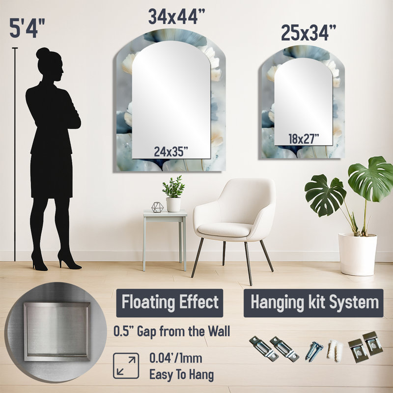 Miroir mural Botanical, 43" x 33"