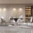 Rectangular marble dining table