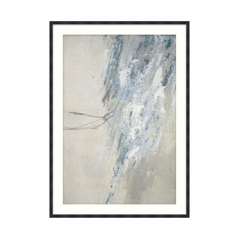 Abstrait chiffré 1 encadré sur papier par Studio L57 Affinity, H 25,75 po x l 19,75 po