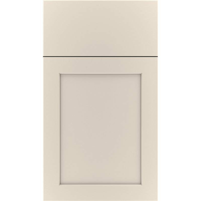 Dwelling Full Access Staunton Door Sample, Satin Whitecap, Manufactured Wood (Thermofoil)