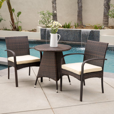 Bittner Round 2 - Person Bistro Set with Cushions