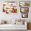«Romantic Bench in Autumn Park», reproduction de cadre photo sur toile-910646635-910646636