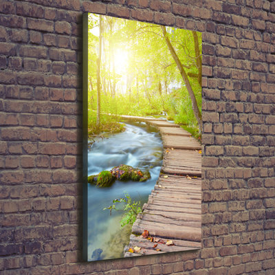Path In The Forest - Wrapped Canvas Print