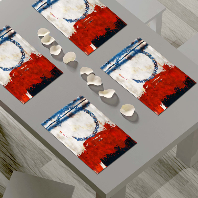 Napperon abstrait en polyester