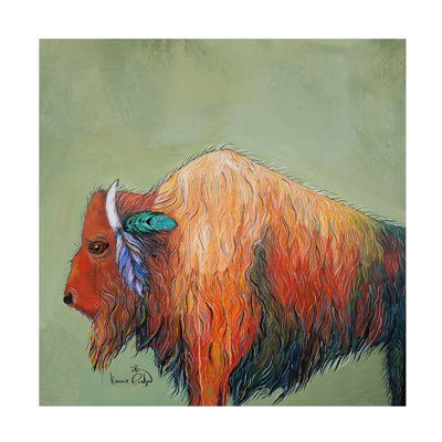 Karrie Evenson Bison Canvas Art