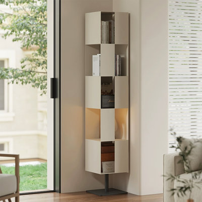 White Modern Cold-rolled steel Standard Bookcase