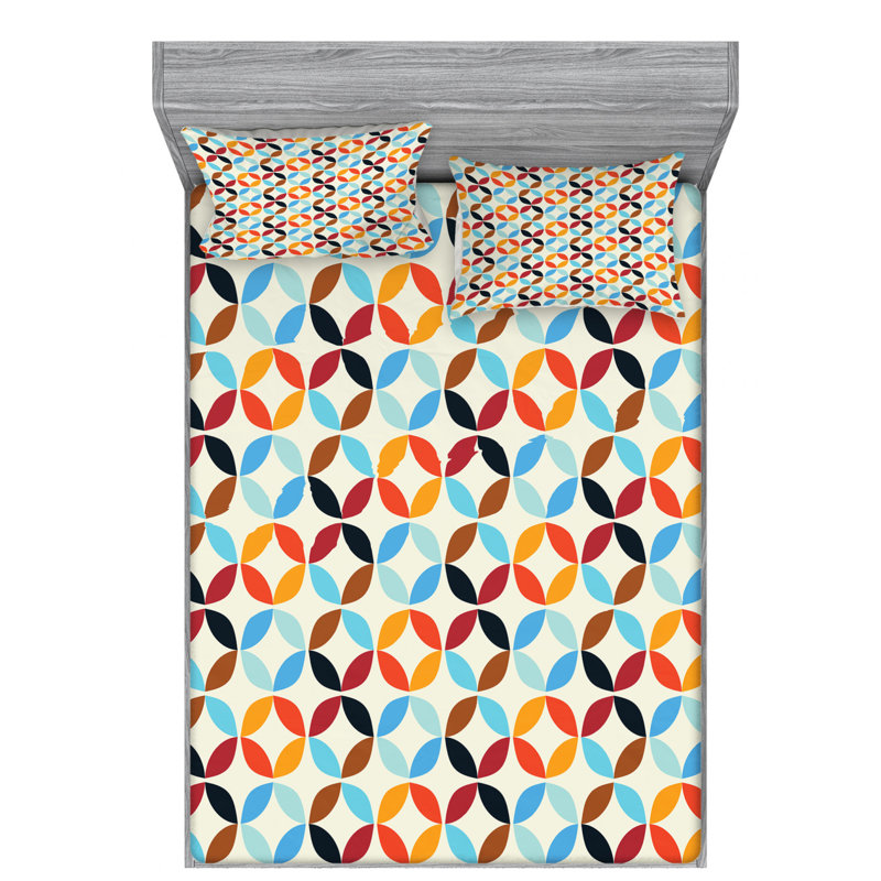 Microfiber Polka Dots Sheet Set, Full Sheet Set with Fitted Sheet, Dark Gray